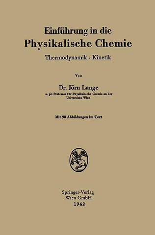 Einführung in die Physikalische Chemie