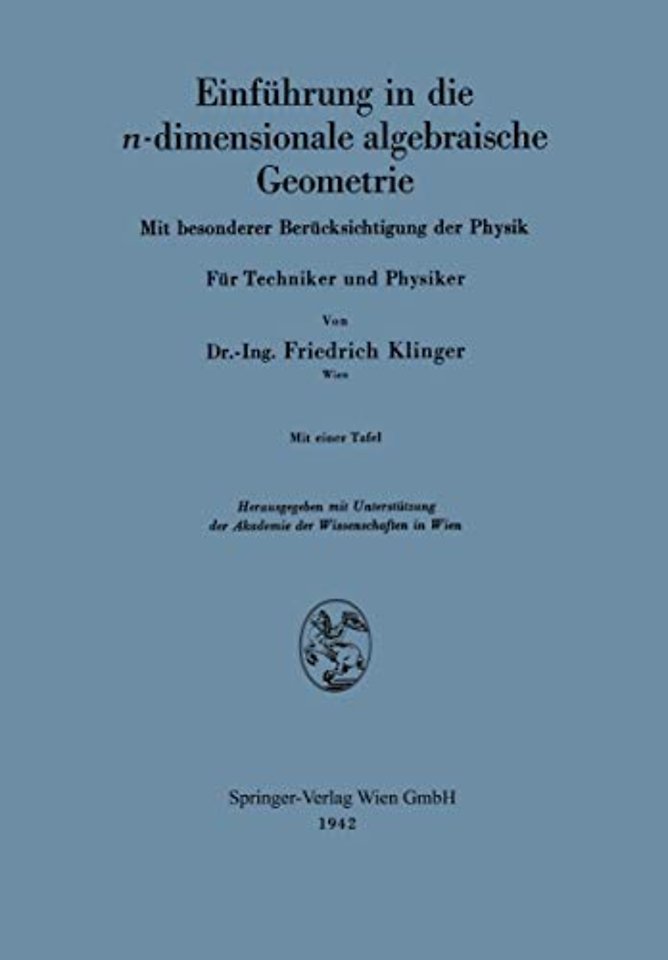 Einführung in die n-dimensionale algebraische Geometrie