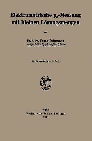 Elektrometrische pH-Messung mit kleinen Lösungsmengen