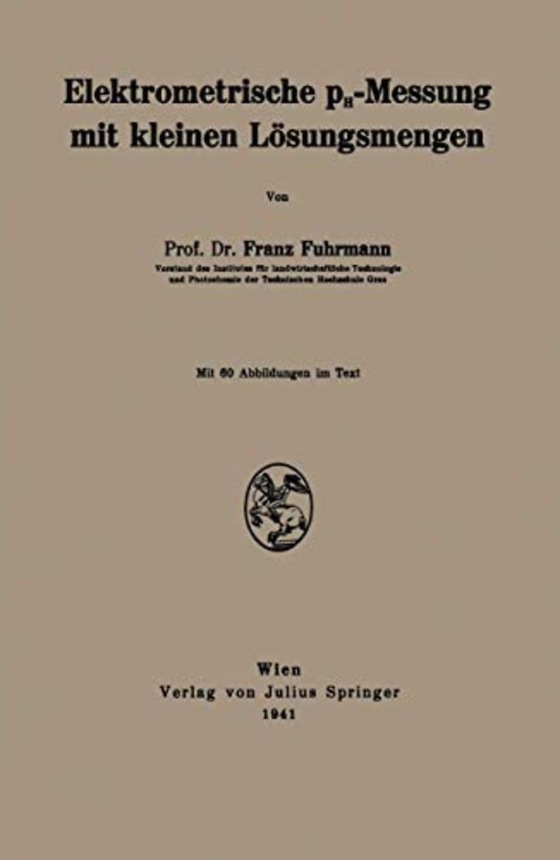 Elektrometrische pH-Messung mit kleinen Lösungsmengen