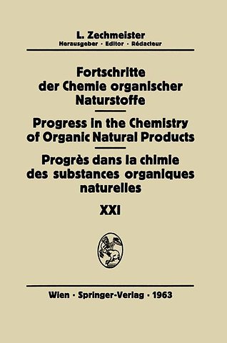 Progrès Dans La Chimie Des Substances Organiques Naturelles/Progress in the Chemistry of Organic Natural Products