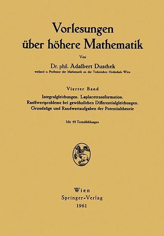 Vorlesungen über höhere Mathematik