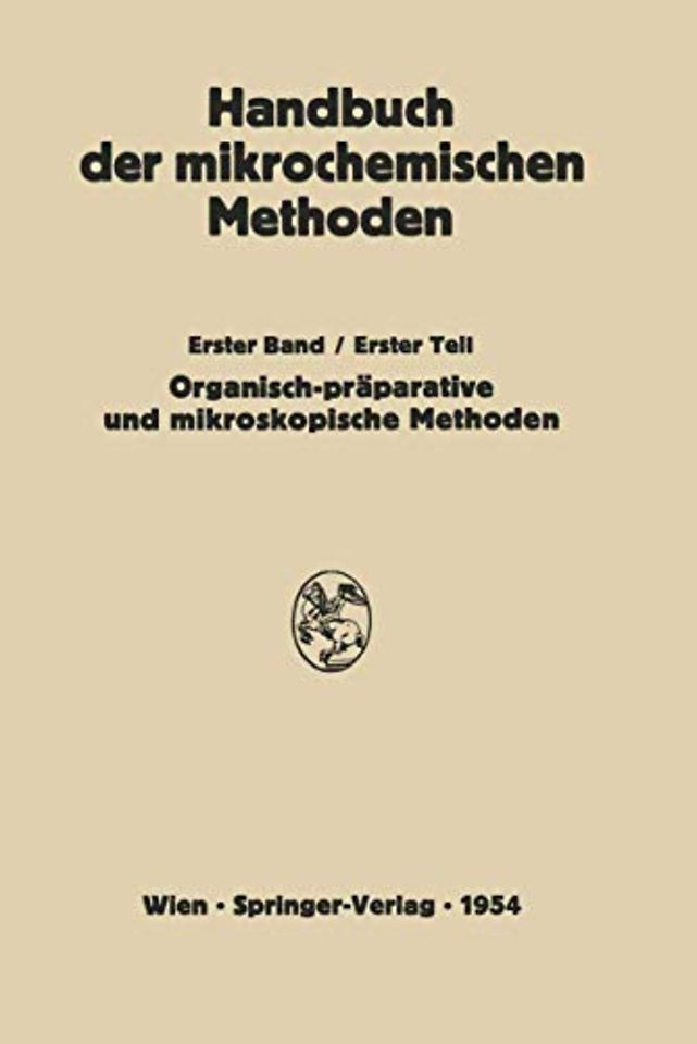 Präparative Mikromethoden in der Organischen Chemie