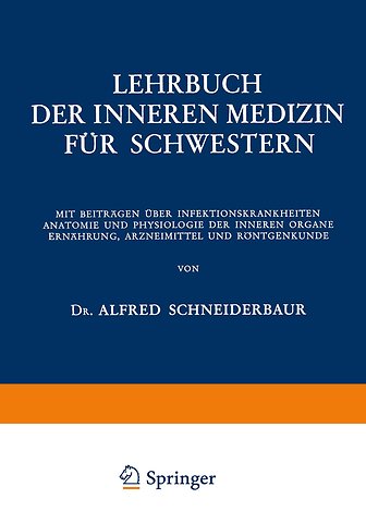 Lehrbuch der Inneren Medizin für Schwestern