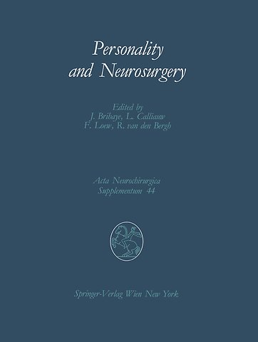 Personality and Neurosurgery