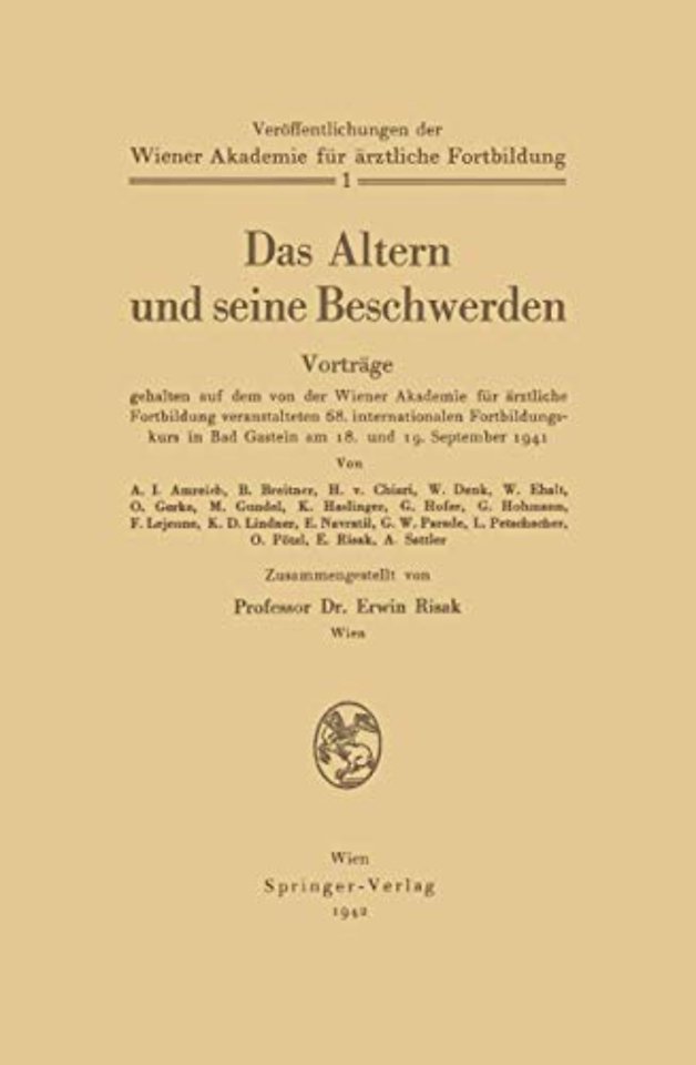 Das Altern und seine Beschwerden