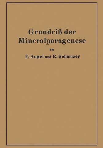 Grundriß der Mineralparagenese