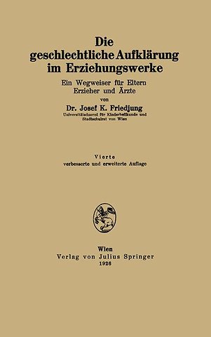 Die geschlechtliche Aufklärung im Erziehungswerke