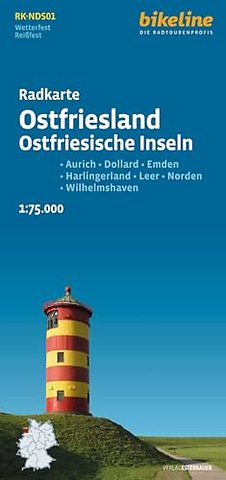 Ostfriesland cycle map