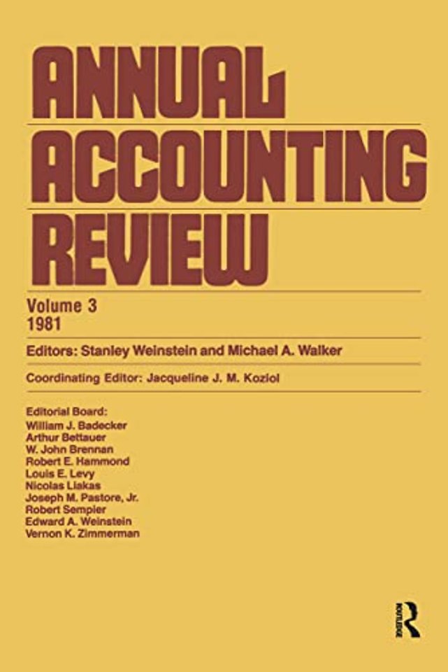 Annual Accounting Review (Vol