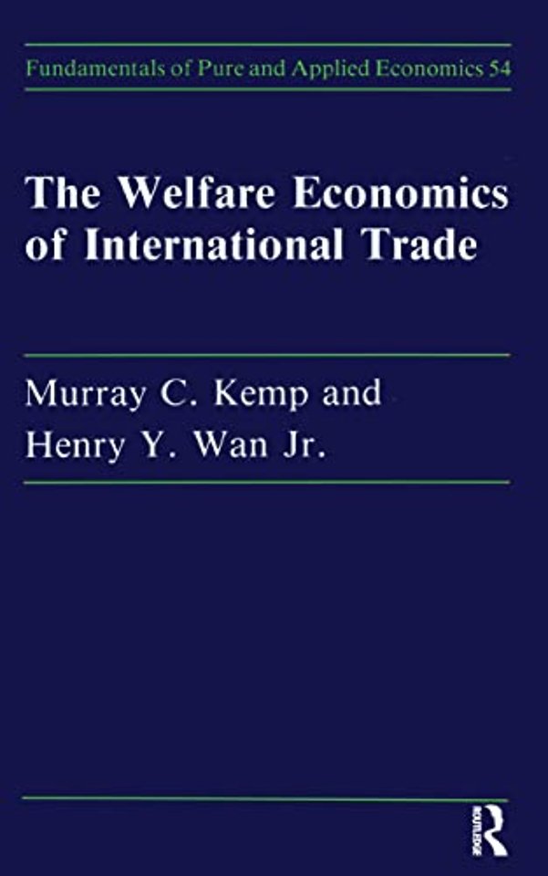 Welfare Economics Of Internati