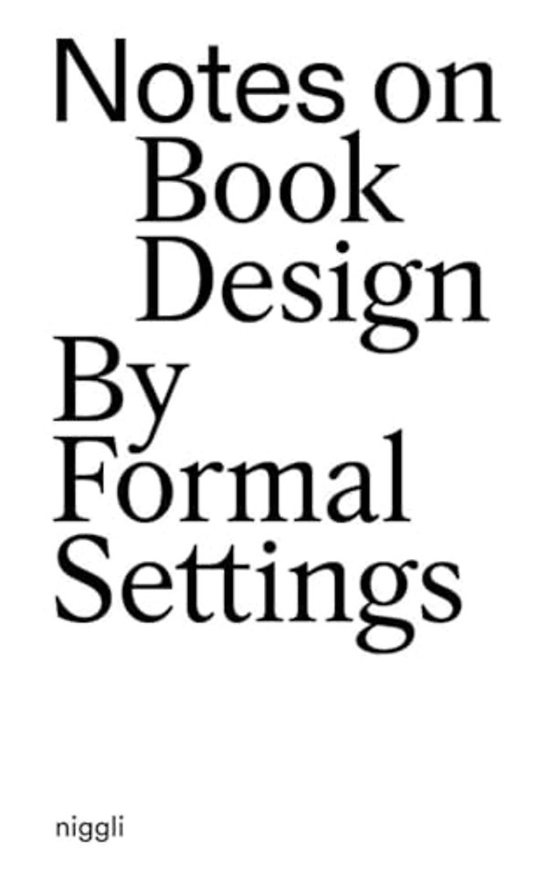 Notes on Book Design