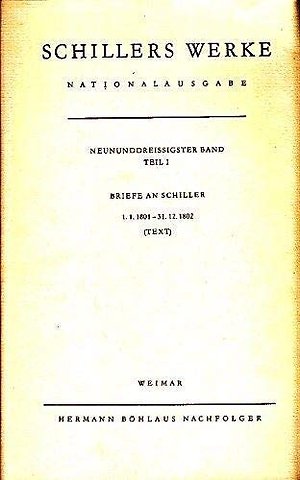 Schillers Werke. Nationalausgabe