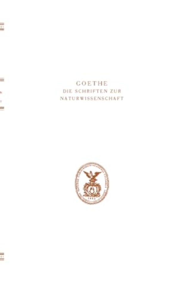 Goethe. Die Schriften zur Naturwissenschaft (Leopoldina)