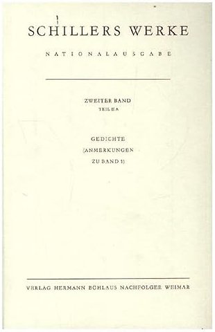 Schillers Werke. Nationalausgabe