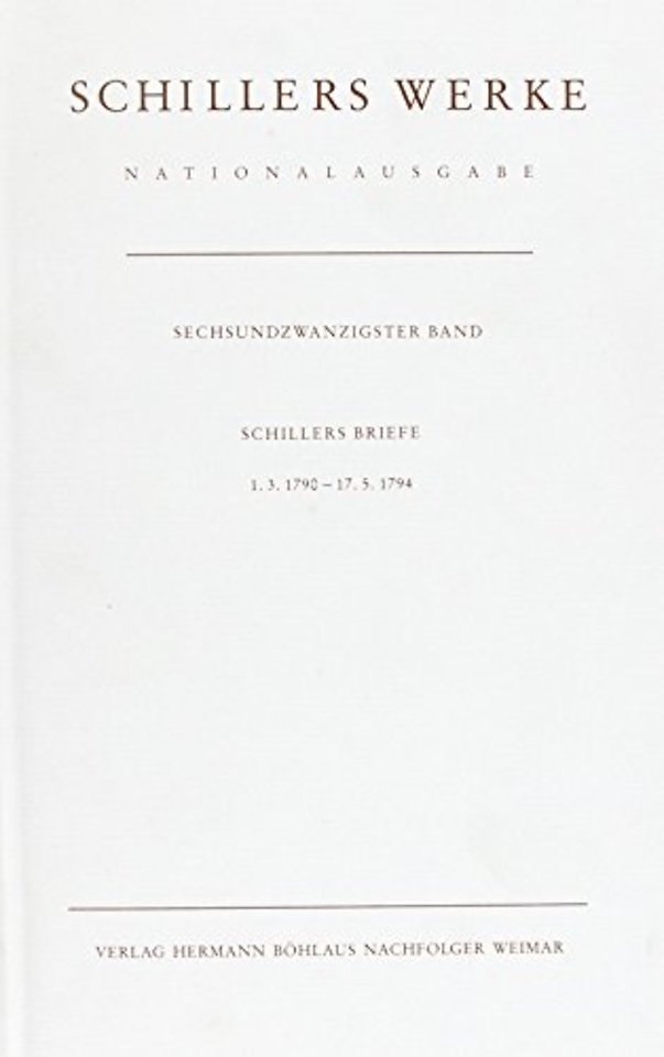 Schillers Werke. Nationalausgabe