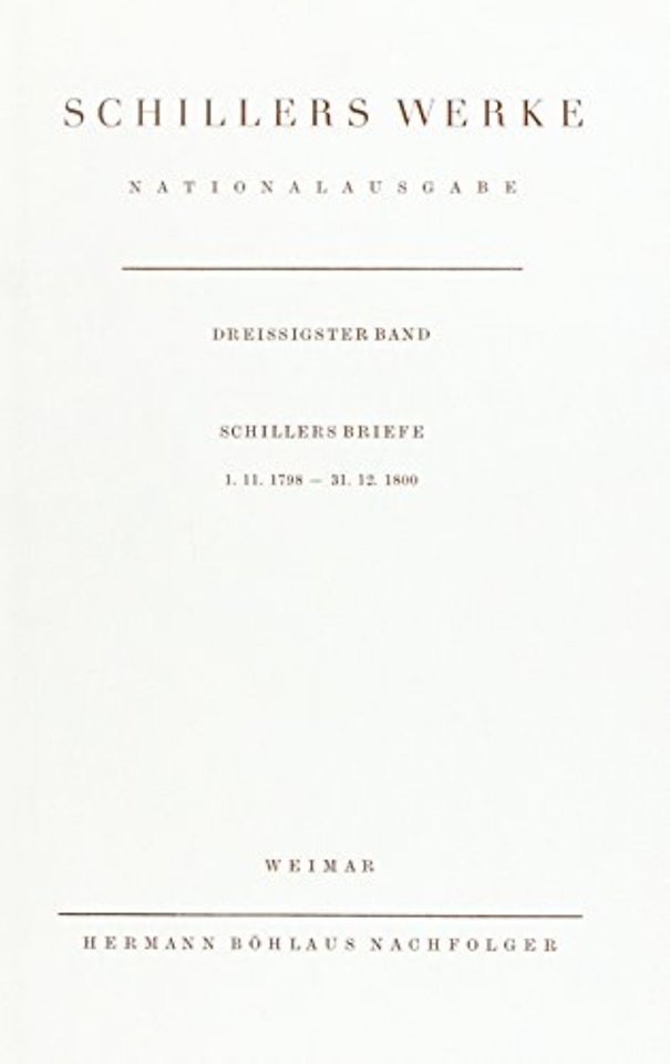 Schillers Werke. Nationalausgabe