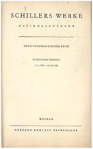 Schillers Werke. Nationalausgabe