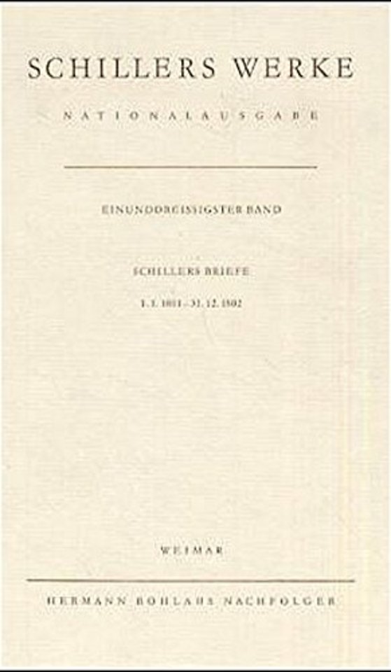 Schillers Werke. Nationalausgabe