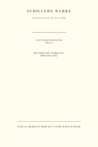 Schillers Werke. Nationalausgabe