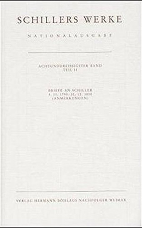 Schillers Werke. Nationalausgabe