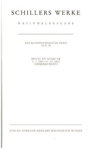 Schillers Werke. Nationalausgabe