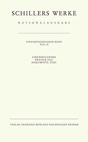 Schillers Werke. Nationalausgabe