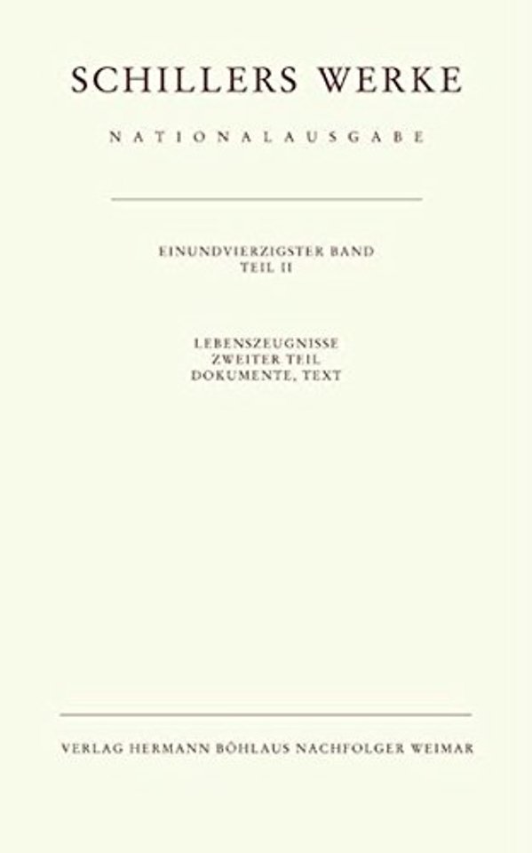 Schillers Werke. Nationalausgabe