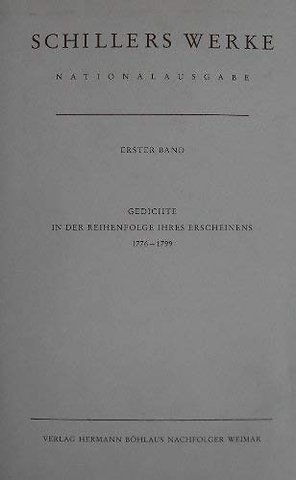 Schillers Werke. Nationalausgabe