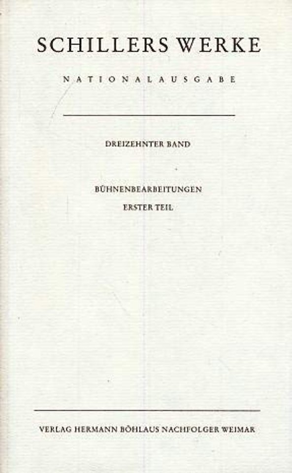 Schillers Werke. Nationalausgabe