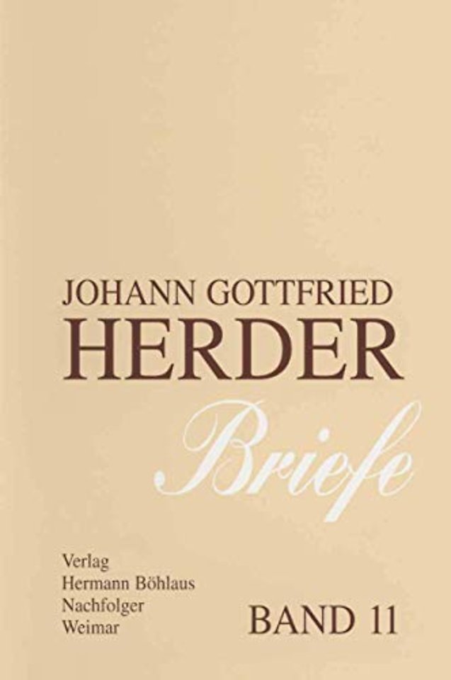 Johann Gottfried Herder. Briefe.