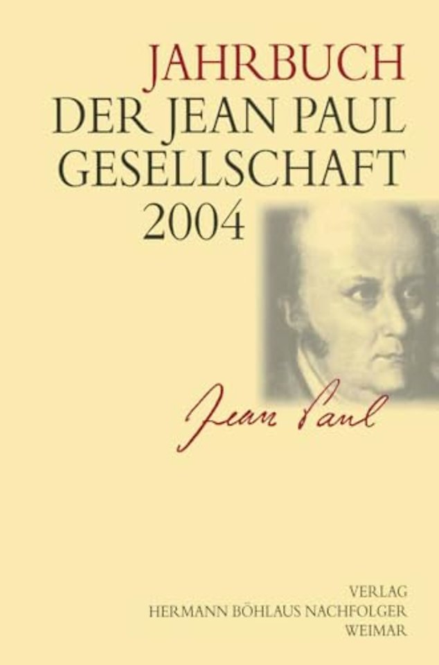Jahrbuch der Jean Paul Gesellschaft 2004