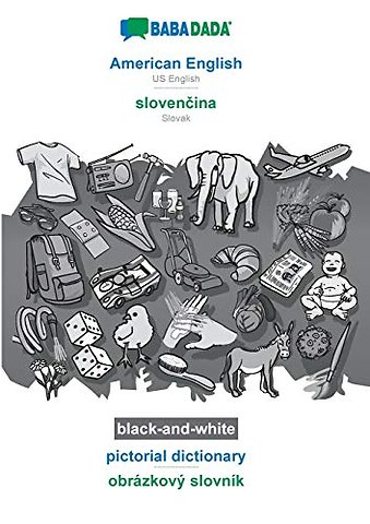 American English - slovenčina, pictorial dictionary, BW