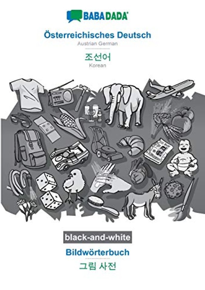 Osterreichisches Deutsch - Korean (in Hangul script), Bildworterbuch, BW