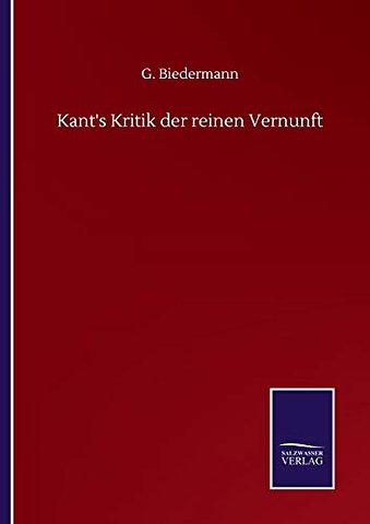 Kant's Kritik der reinen Vernunft
