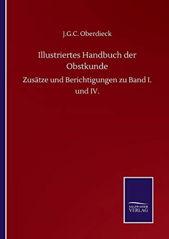 Illustriertes Handbuch der Obstkunde