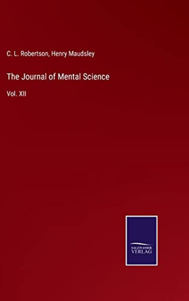 The Journal of Mental Science