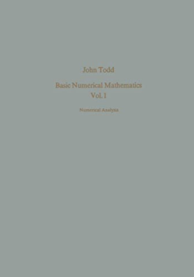 Basic Numerical Mathematics