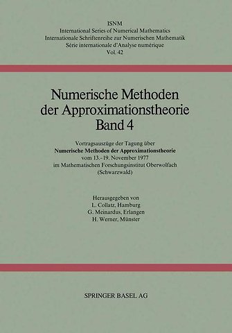Numerische Methoden der Approximationstheorie