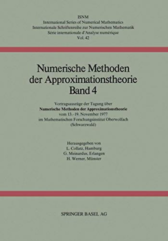 Numerische Methoden der Approximationstheorie