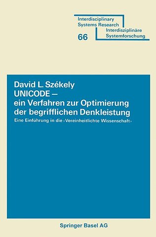 UNICODE — ein Verfahren zur Optimierung der begrifflichen Denkleistung