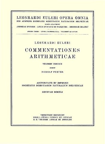 Commentationes algebraicae ad theoriam combinationum et probabilitatum pertinentes