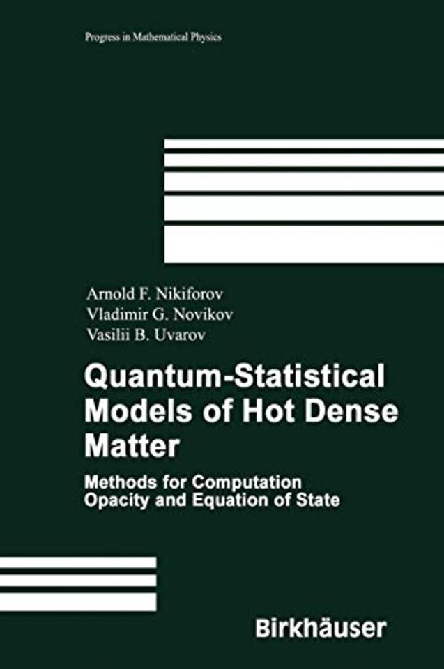 Quantum-Statistical Models of Hot Dense Matter