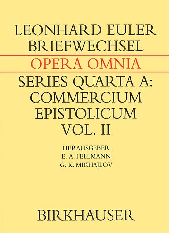 Briefwechsel von Leonhard Euler mit Johann I Bernoulli und Niklaus I Bernoulli