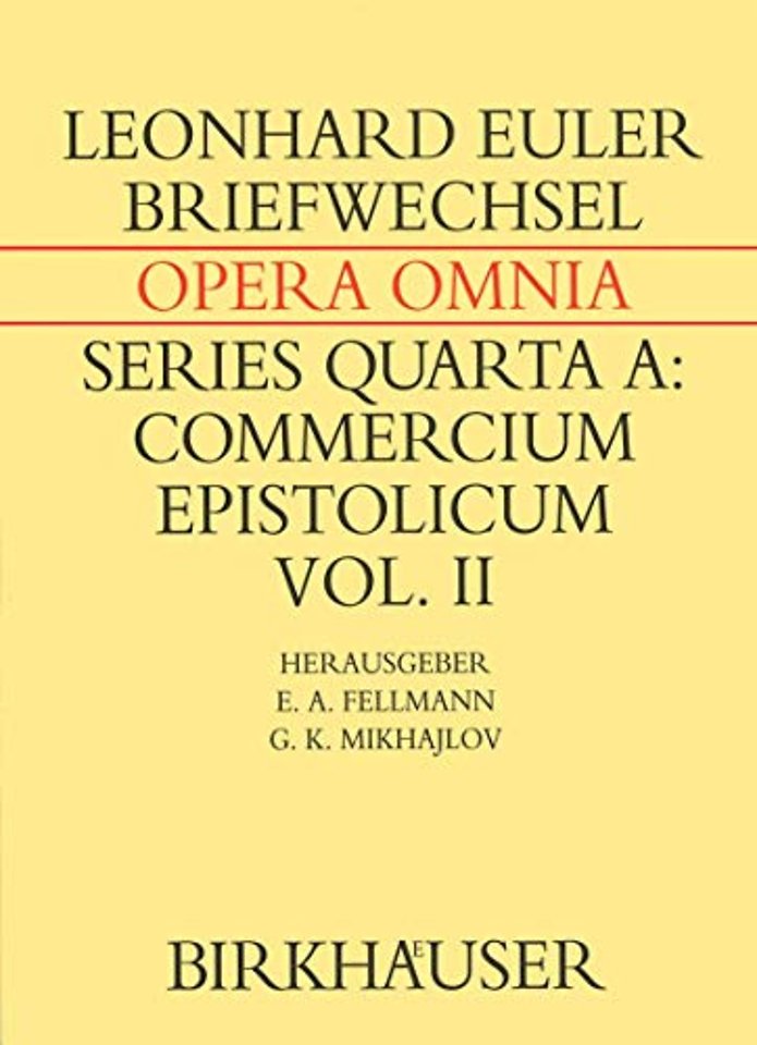 Briefwechsel von Leonhard Euler mit Johann I Bernoulli und Niklaus I Bernoulli