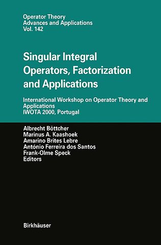 Singular Integral Operators, Factorization and Applications