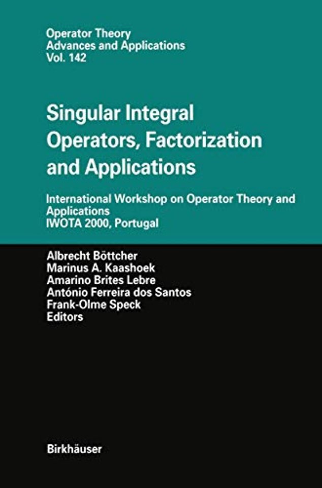 Singular Integral Operators, Factorization and Applications