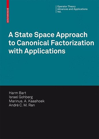 A State Space Approach to Canonical Factorization with Applications