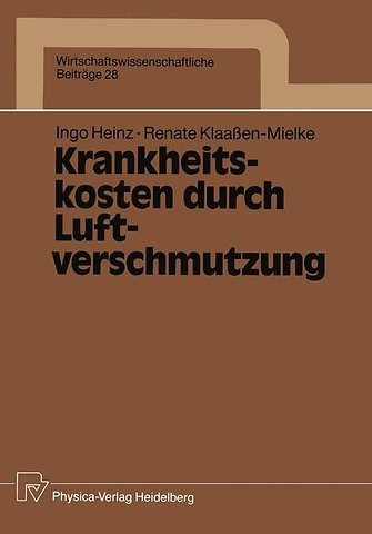 Krankheitskosten durch Luftverschmutzung