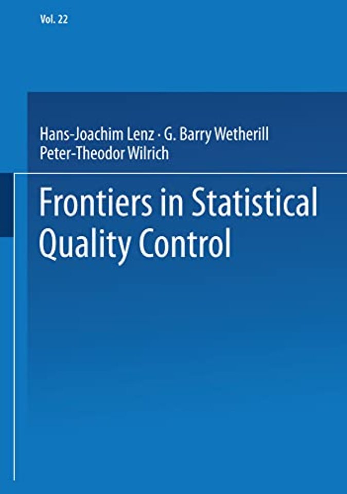 Frontiers in Statistical Quality Control